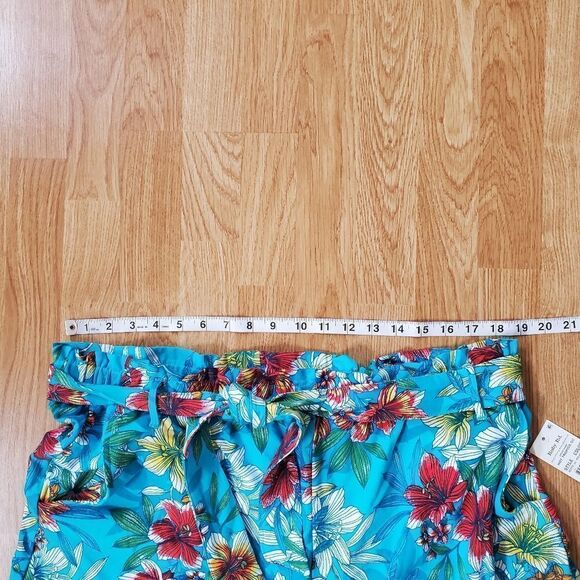 Ruby Rd. Tie-Waist Floral Pocket Shorts sz XL - Picture 5 of 8
